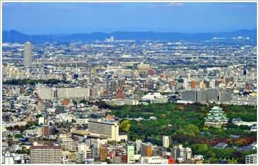 名古屋市上空