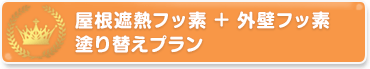 屋根遮熱フッ素＋外壁フッ素塗り替えプラン