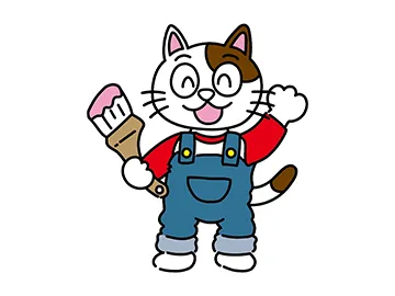 小林塗装のキャラクターのぶ