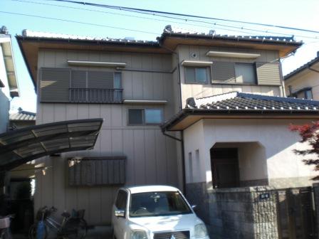 弥富市 上品なアイボリー系 和風住宅 外壁塗装 施工例 塗装前 イメージ