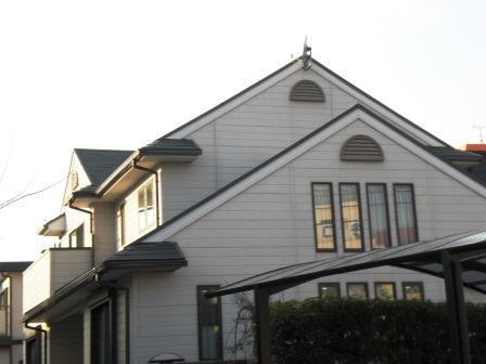 名古屋市緑区 ホワイト系 英国風住宅 外壁塗装 施工前 イメージ