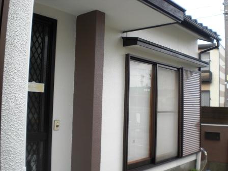 守山区 外壁塗装 玄関前 施工後