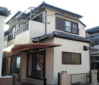 名古屋市守山区　和風住宅外壁塗装　施工例