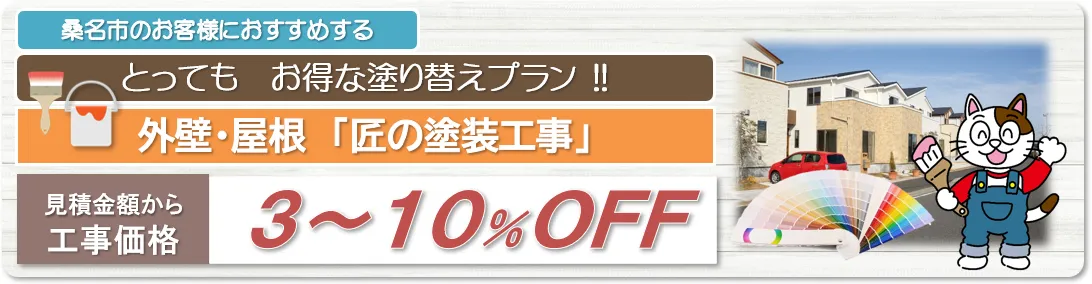 桑名市　外壁塗装お得な塗り替えプラン　イメージ