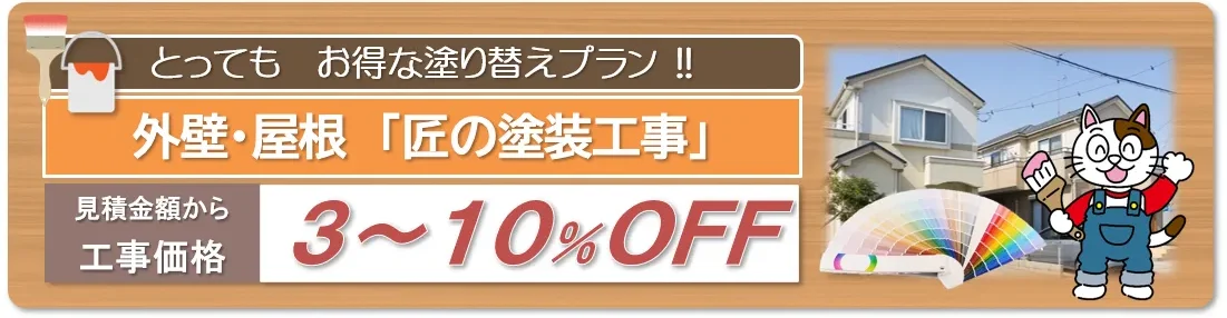 一宮市　外壁塗装お得な塗り替えプラン　イメージ