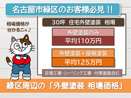 名古屋市緑区　「外壁塗装　相場価格」　スマホ　イメージ