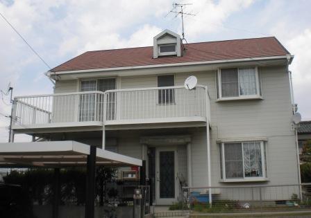 中川区 ヨーロピアン風洋風住宅 外壁塗装 施工例 塗装前 イメージ