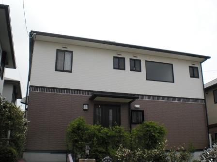 名古屋市緑区　トヨタホーム　モダン住宅　外壁塗装　施工例