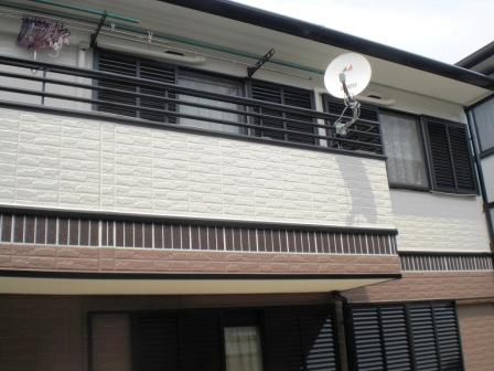 名古屋市緑区 トヨタホーム モダン住宅 外壁塗装 施工例 南側施工完成写真 イメージ