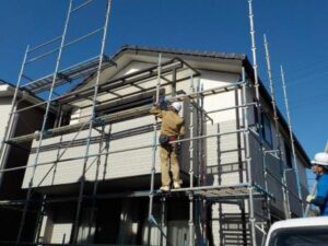 岡崎市 外壁塗装足場 イメージ