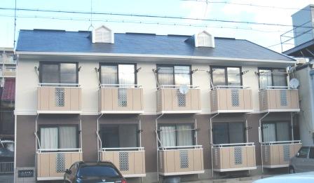 名古屋市北区　賃貸アパート外壁塗装　施工例