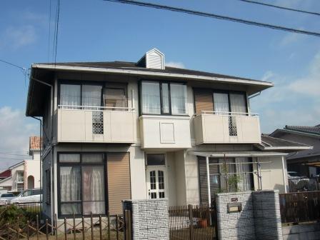 あま市 洋風住宅 ツートンカラー外壁塗装 施工例 イメージ