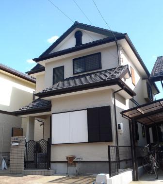 瀬戸市　2階建て住宅　外壁塗装　施工例
