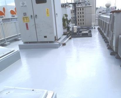 愛知県名古屋市中区金山　屋上塗床工事　施工例