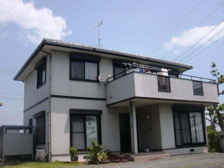 豊橋市 クールなグレー系 モダン住宅外壁塗装 施工例 塗装前 イメージ