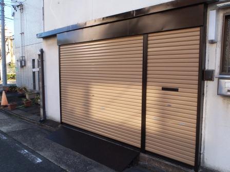 名古屋市東区　シャッター塗装　施工例