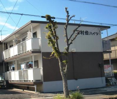 豊明市　アイボリー×ブラウン系　アパート外壁塗装　施工例の写真