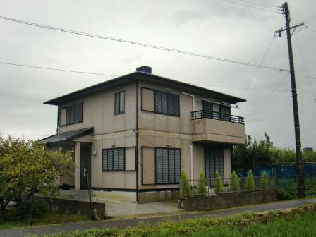 安城市 シンプルモダン住宅 ツートンカラー外壁塗装 施工例 塗装前 イメージ