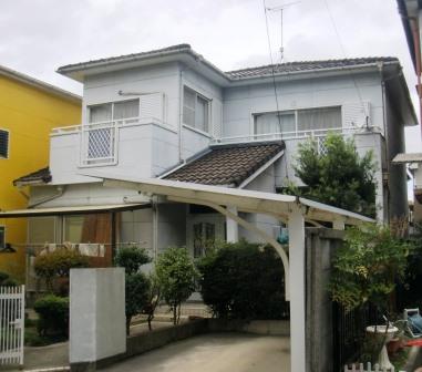 稲沢市 可愛い洋風住宅 屋根、外壁塗装 施工例 塗装前 イメージ