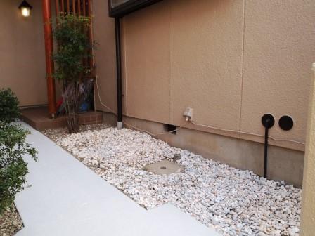 名古屋市緑区 シックなツートンカラー外壁塗装 施工例 外壁・玄関アプロ―ト完成イメージ