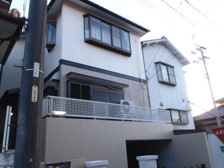 名古屋市緑区　シックなツートンカラー外壁塗装　施工例