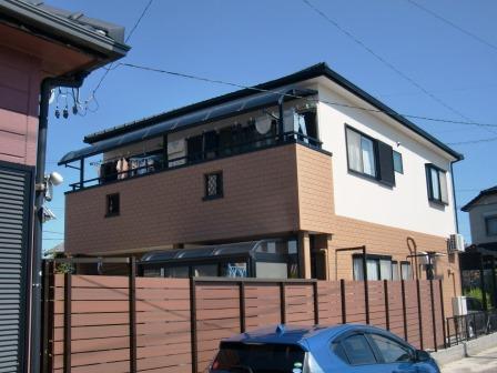 碧南市　ALC　シンプルモダン住宅　外壁塗装　施工例の写真