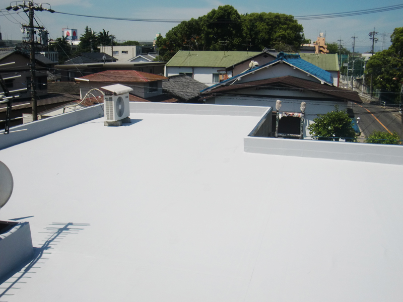 名古屋市西区　屋上防水工事　施工例