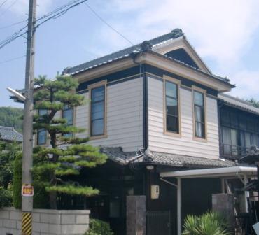 多治見市　和風モダン住宅　外壁塗装　施工例の写真