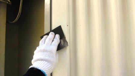 名東区 「BE‐ZONE」様 外壁塗装 施工例 鉄部ケレン作業 イメージ
