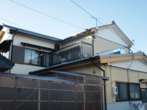 愛知県豊川市　ナチュラルカラー　和風住宅　外壁塗装　施工例
