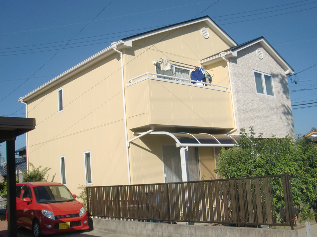 一宮市　洋風2階建て住宅外壁塗装・屋根塗装　施工例