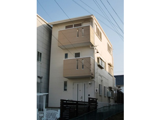 名古屋市名東区　スタイリッシュモダン住宅　外壁塗装　施工例