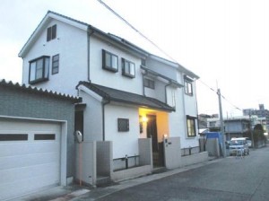 名古屋市昭和区　洋風モダン住宅　外壁塗装　施工例