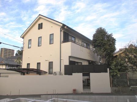 昭和区 洋風モダン住宅 外壁塗装 施工例 完成 イメージ