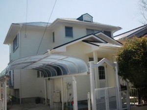 豊明市　ホワイト系　ナチュラル洋風住宅　外壁塗装　施工例