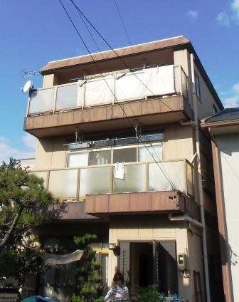 岩倉市 クールモダン住宅 外壁ALC塗装 施工例 塗装前 イメージ