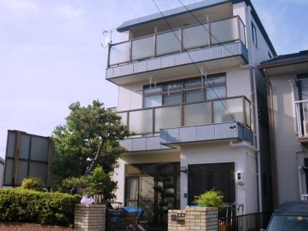 岩倉市　クールモダン住宅　外壁ALC塗装　施工例