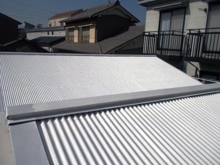 一宮市 ガレージ屋根塗装 施工例 一宮市 ガレージ屋根塗装 施工例