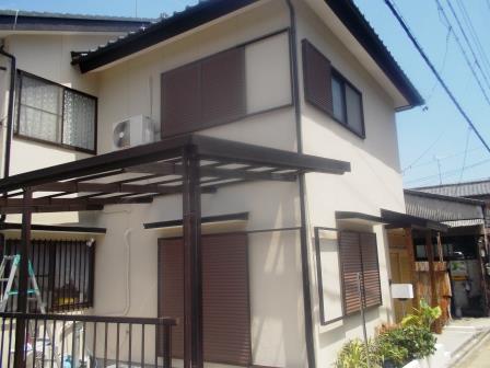 名古屋市守山区　和風住宅　外壁塗装　施工例