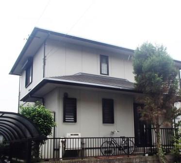 名古屋市緑区 2色使いシンプルモダン住宅 外壁塗装 施工前 イメージ