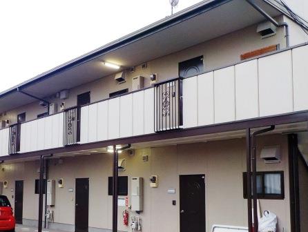 瀬戸市　賃貸アパート鉄部　外壁塗装　施工例