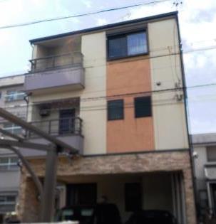 守山区 モダン住宅 ツートン仕上げ外壁塗装 施工例 塗装前 イメージ