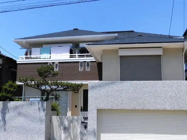 名古屋市名東区　シンプルテイスト　外壁塗装　施工例