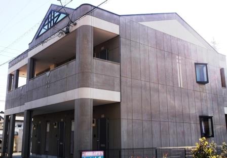 尾張旭市 ブラウン系 賃貸アパート 外壁塗装 施工例 塗装前 イメージ
