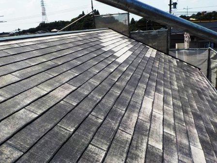 みよし市 ナチュラル洋風住宅 外壁塗装 施工例 屋根高圧洗浄後 イメージ