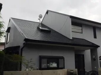 尾張旭市　スタイリッシュモダン住宅　外壁塗装　施工例