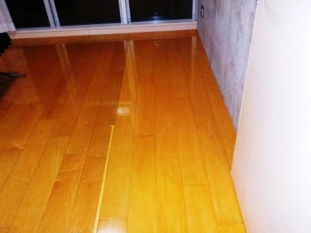 名古屋市千種区　無垢フローリング塗装　施工例