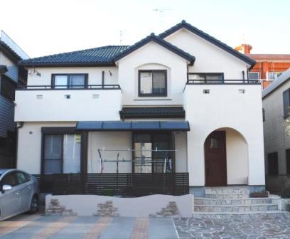 長久手市　ジョリパット外壁塗装　施工例
