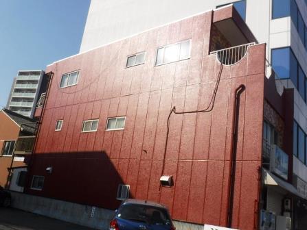 名古屋市東区　外壁塗装・防水工事　3階建て住宅　施工例