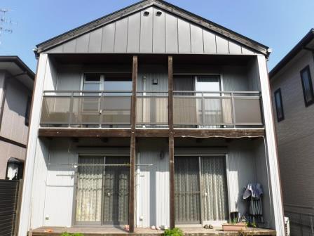 名古屋市中川区 ホワイト系 モダン外壁塗装 施工例 塗装前 イメージ